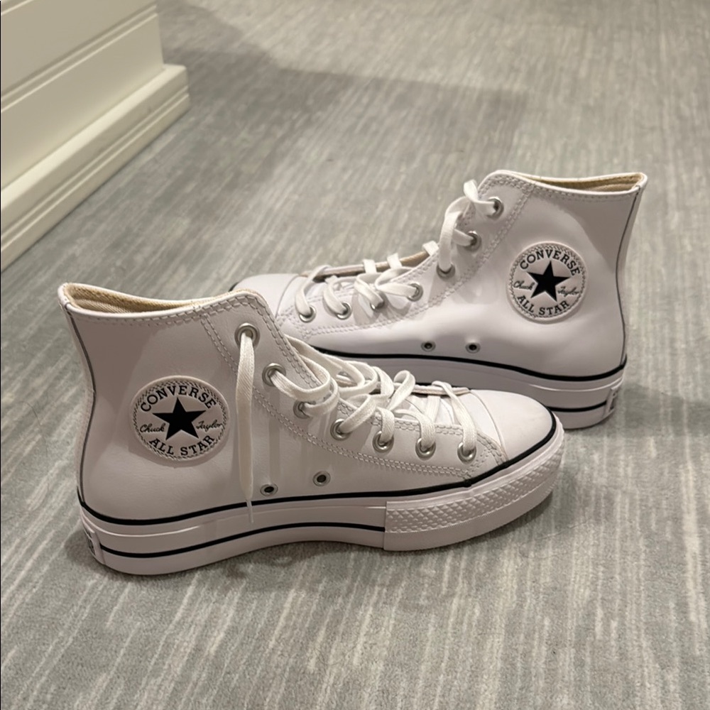 Chuck Taylor All Star Leather Platform | White | Size 7.5